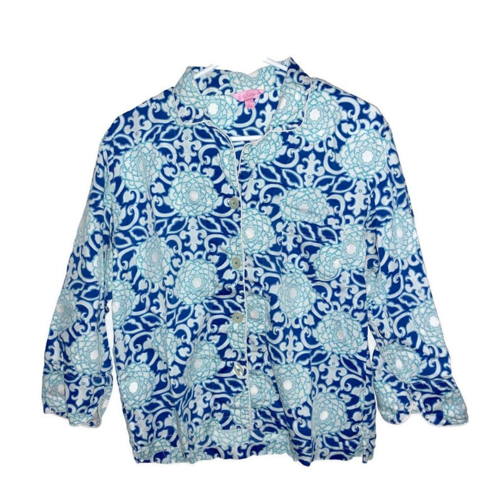 Lilly Pulitzer - Size Large Button Up Sleep Shirt